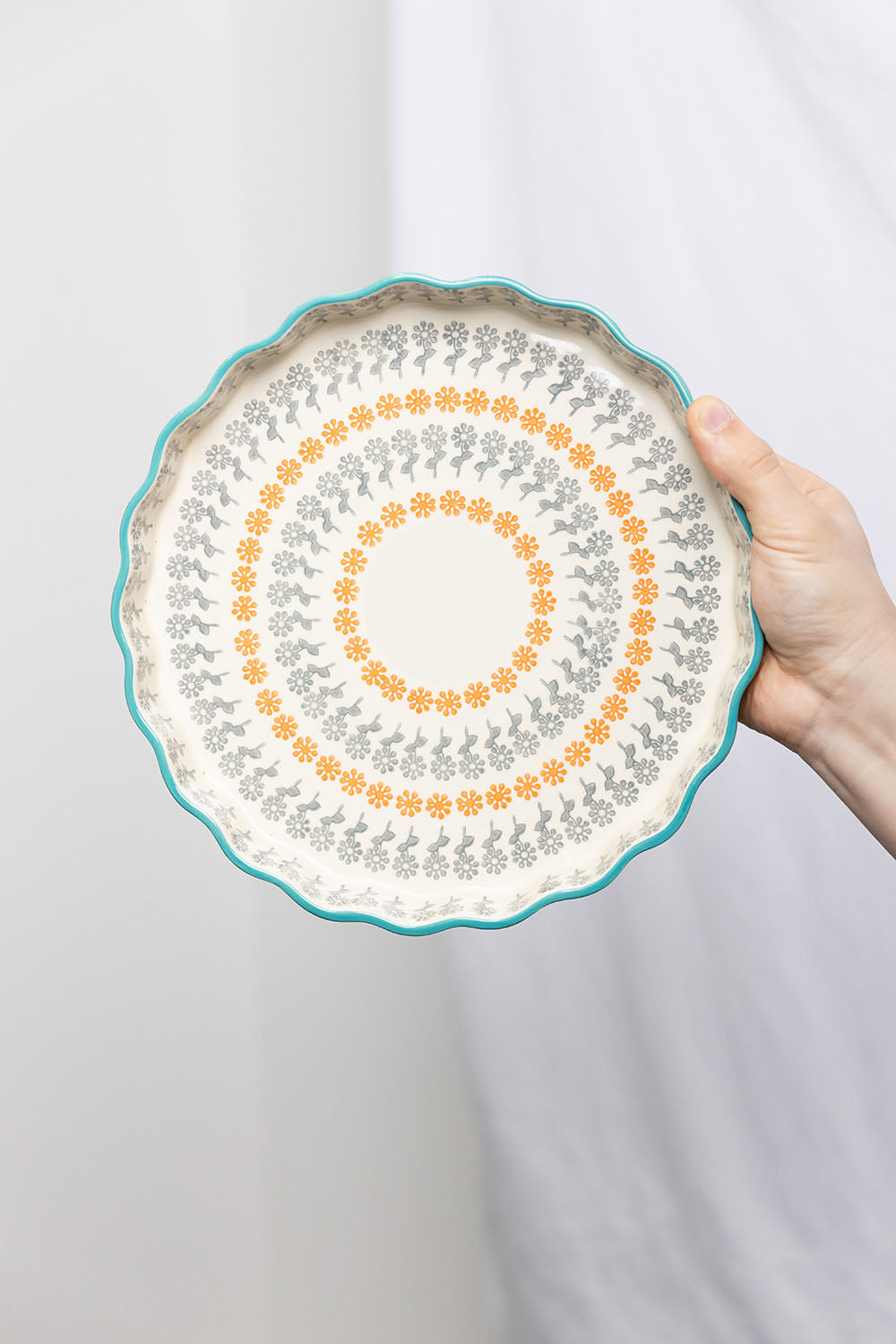 Quiche dish FLORAL 22 cm