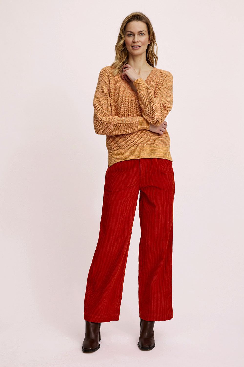 Corduroy pants made from organic cotton