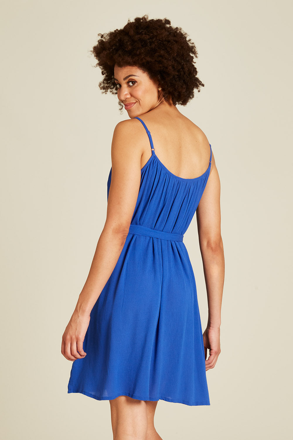 Spaghetti-Krinkel- Kleid