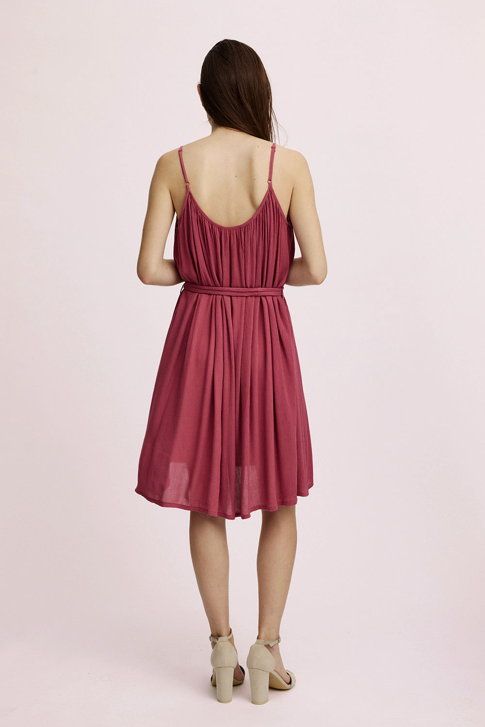 Spaghetti- Krinkel- Kleid