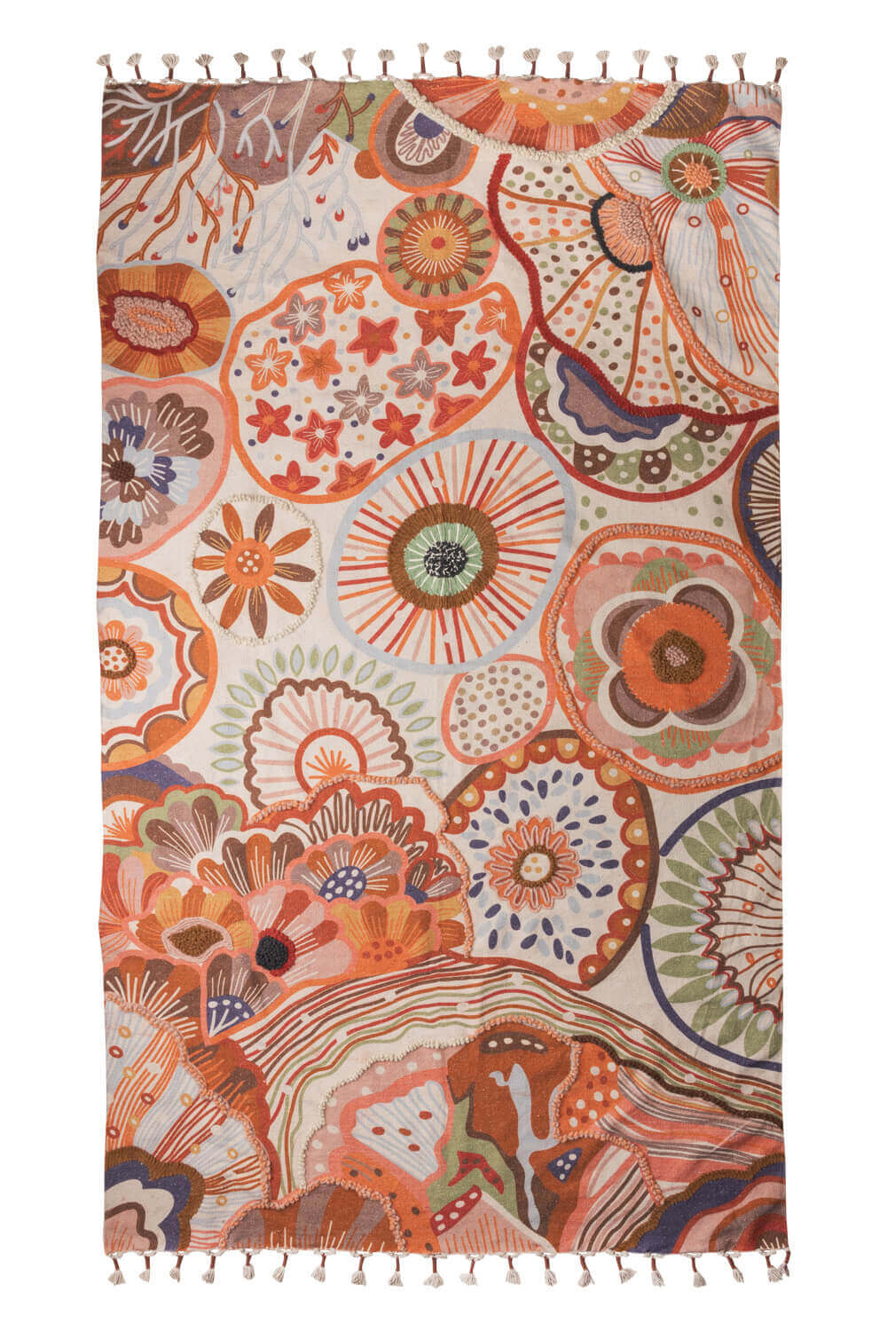 Teppich BOTANIC TWIST – Baumwolle, 250 x 150 cm