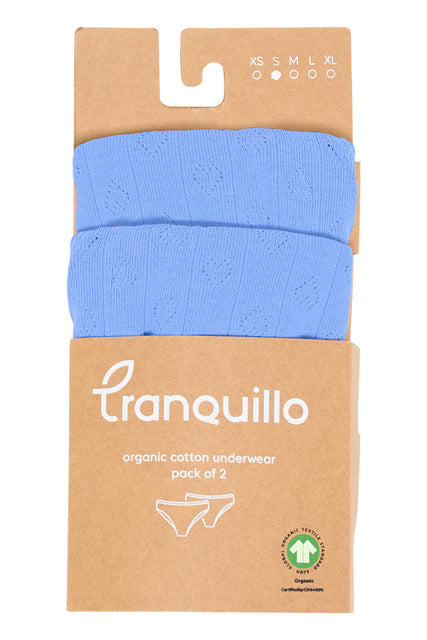 Set of 2 organic cotton jersey briefs Puaa