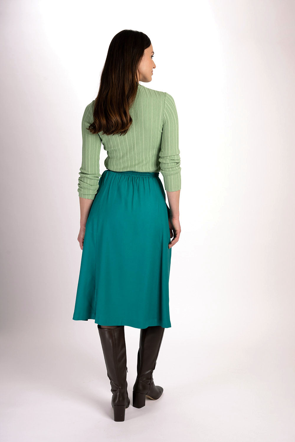 Midi skirt in EcoVero™ viscose