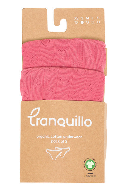 Set of 2 organic cotton jersey briefs Puaa