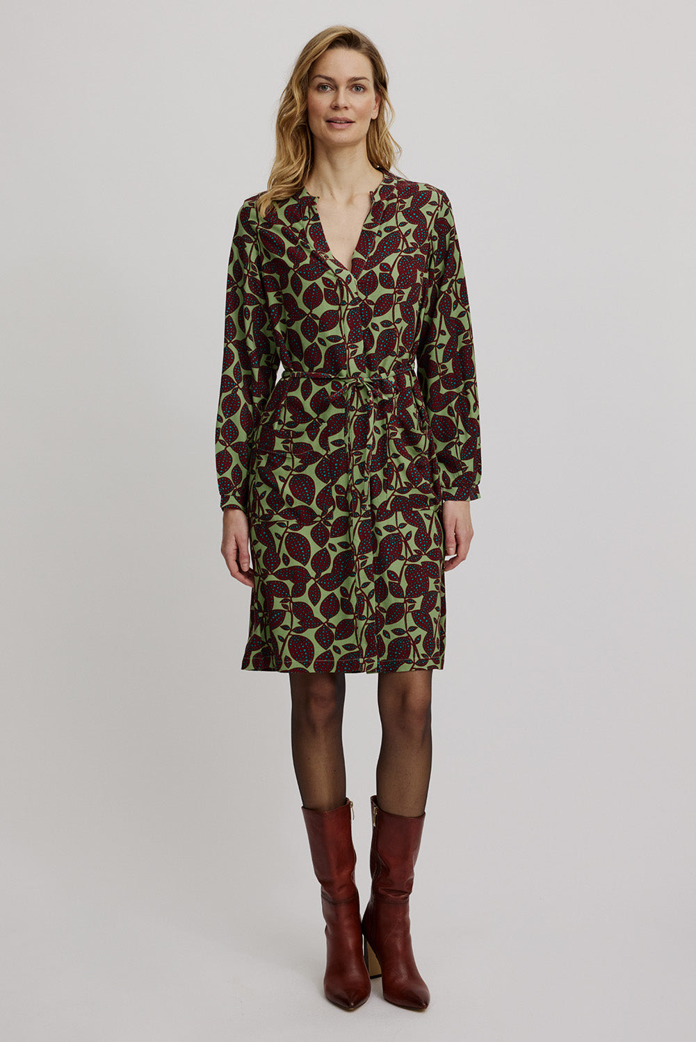 Blusenkleid aus EcoVero™ Viskose