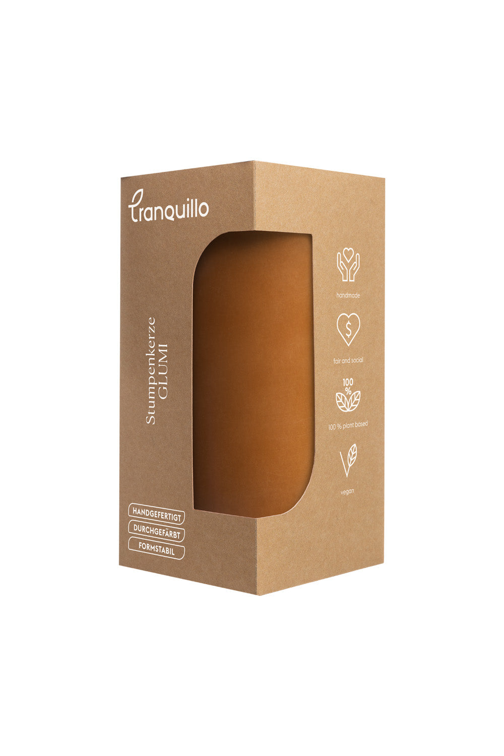 Pillar Candle GLUMI orange