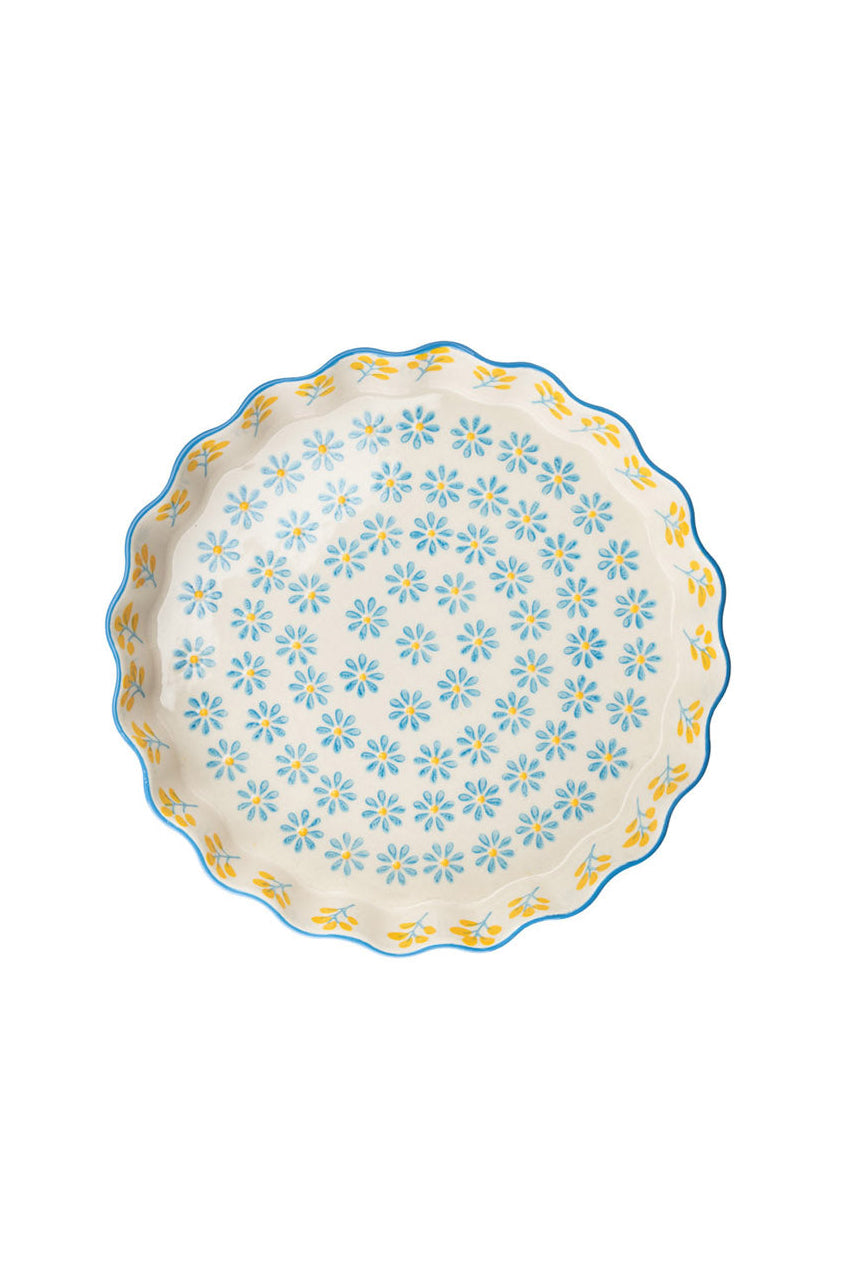 Quiche dish FLORAL