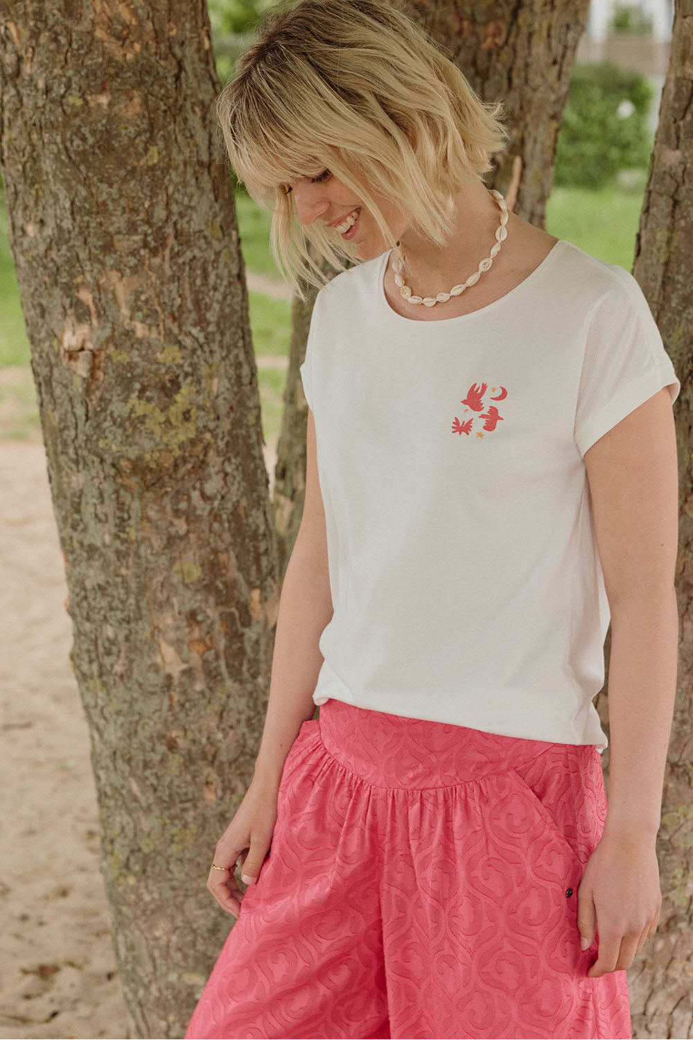 2er-Set Jerseyshirt Theaa aus Bio-Baumwolle