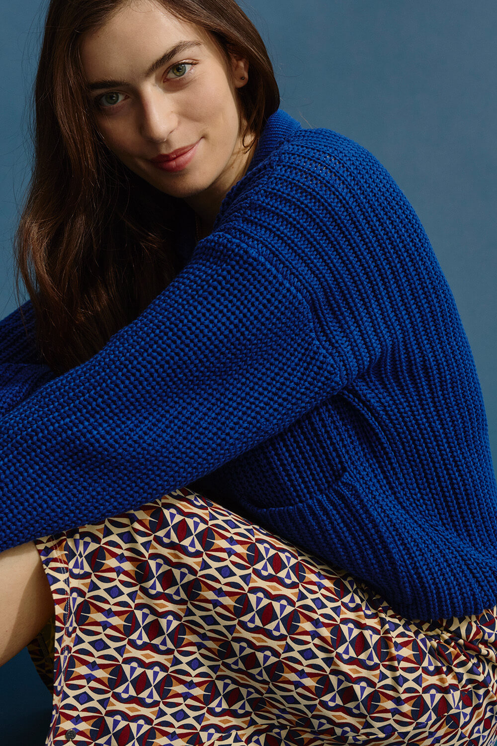 Strickjacke im Retro-Look
