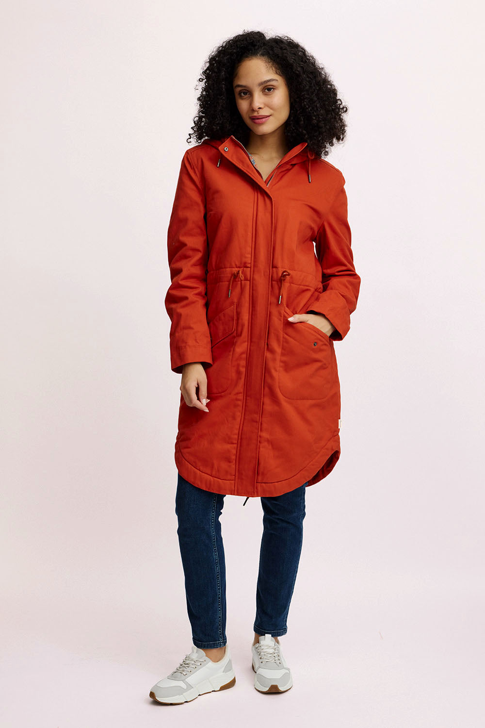 Lined parka made of organic cotton