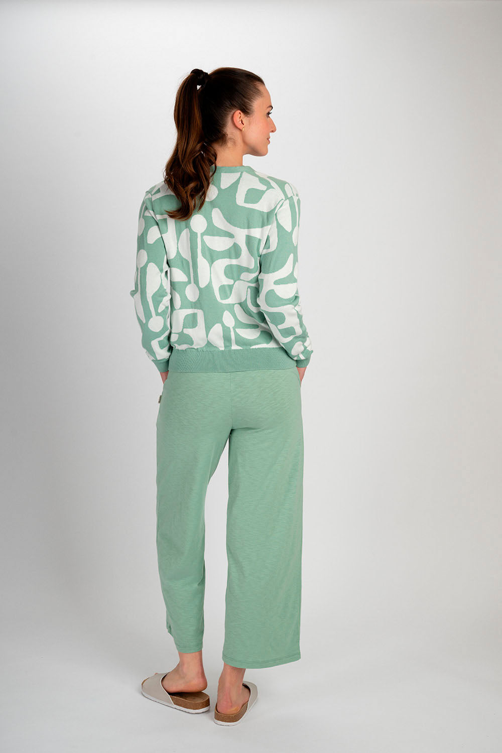 Jacquard Strickjacke