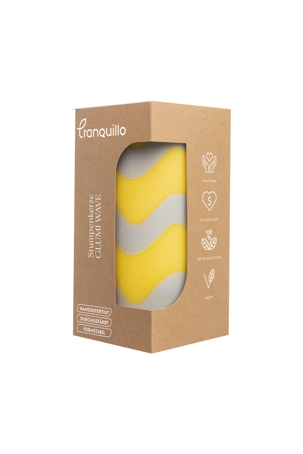 Pillar Candle GLUMI WAVE
