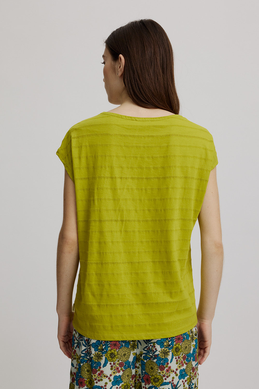 Loose shirt made of ajour jersey