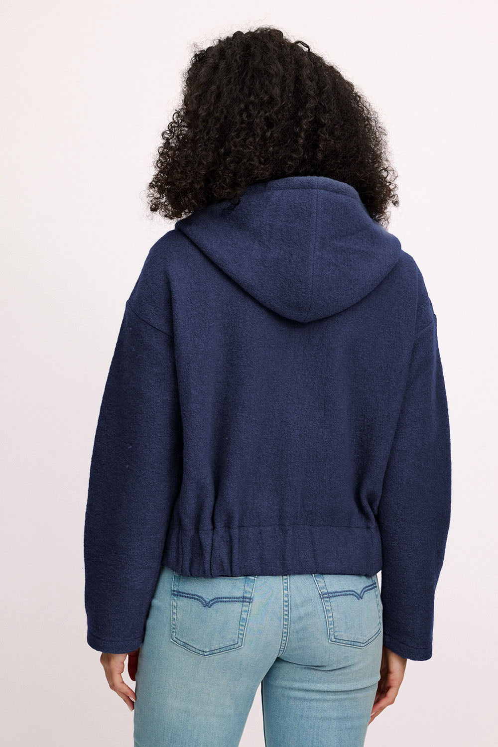 Cosy jacket made from milled wool