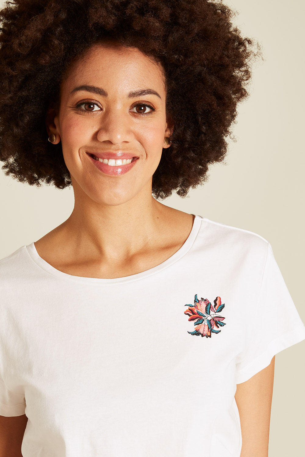 T-shirt with floral print