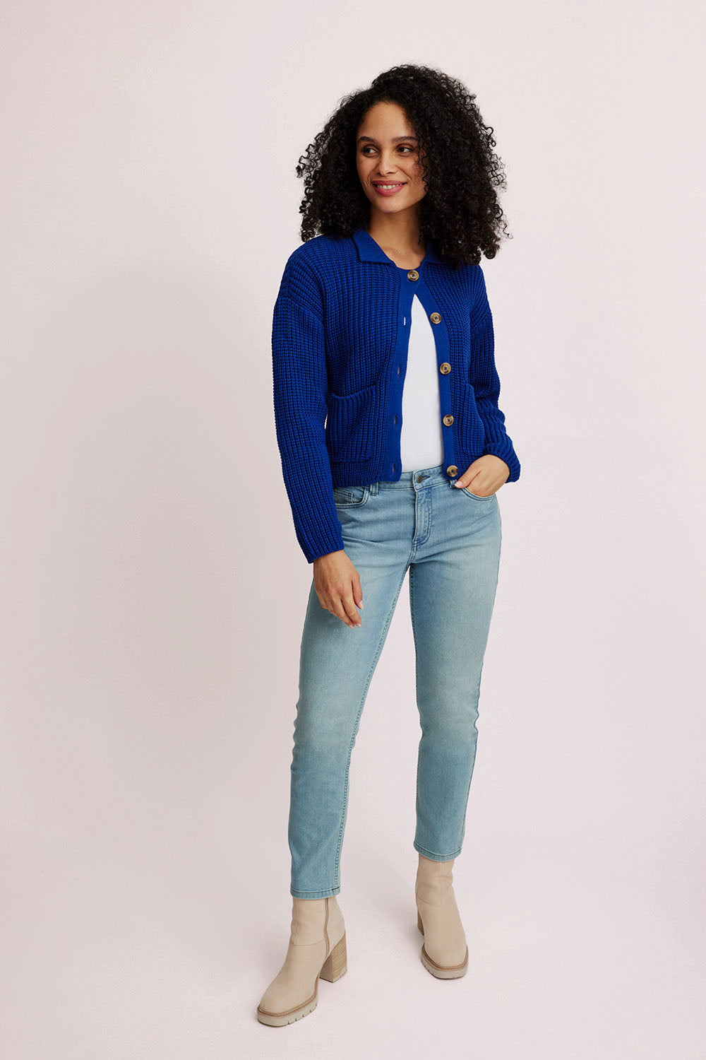 Strickjacke im Retro-Look