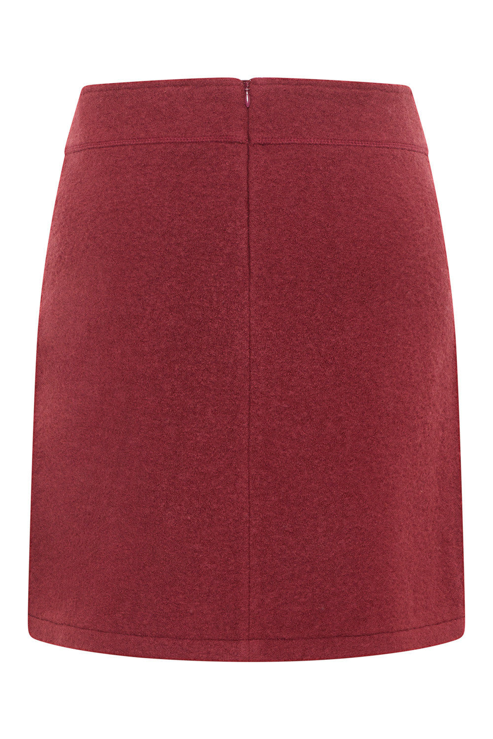 Short skirt made from pure wool fleece
