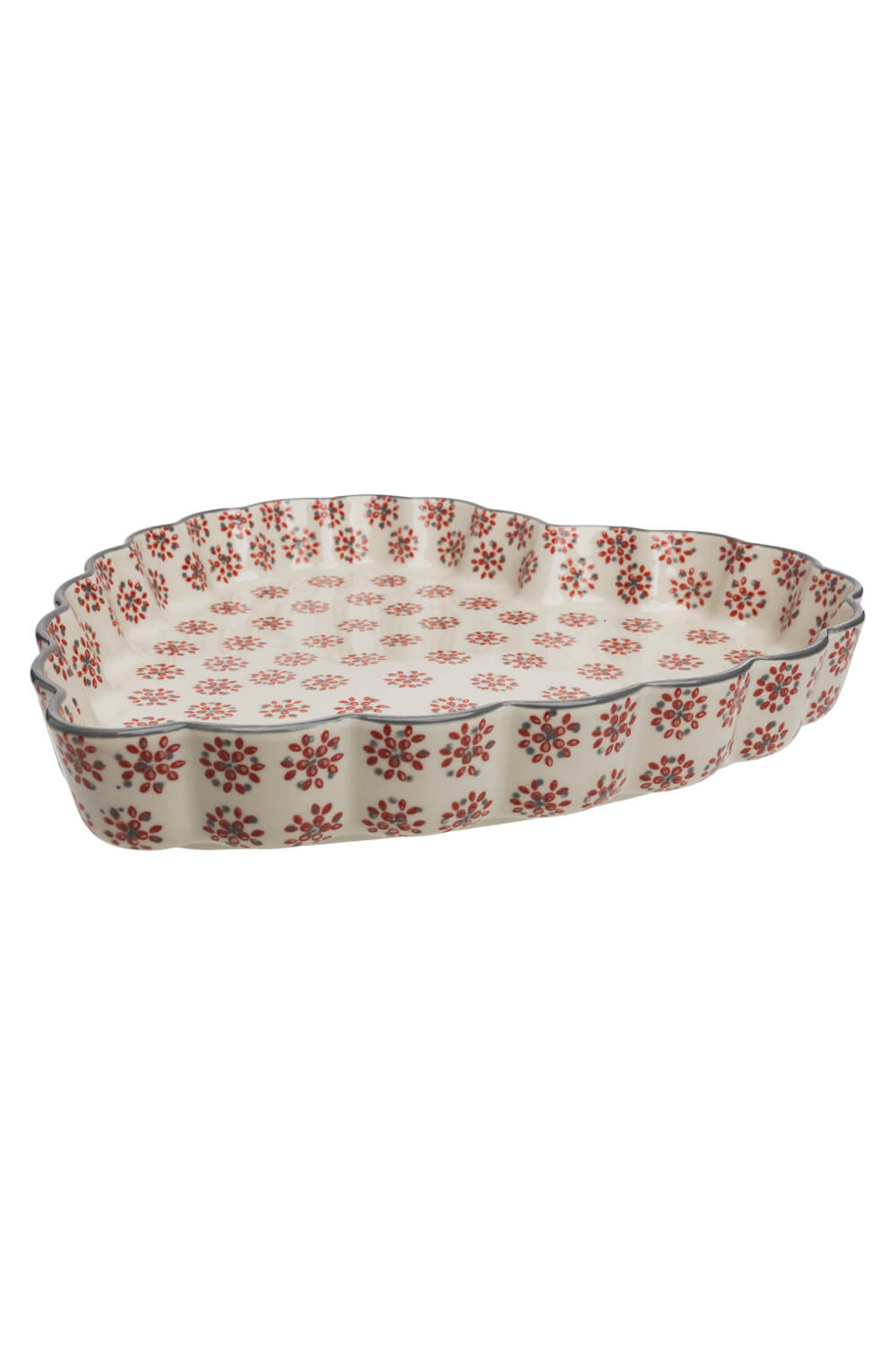 Quicheform REETRO Rot – Steinzeug, 26 x 26 cm