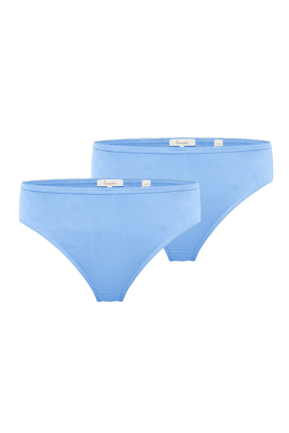 Set of 2 organic cotton jersey briefs Puaa