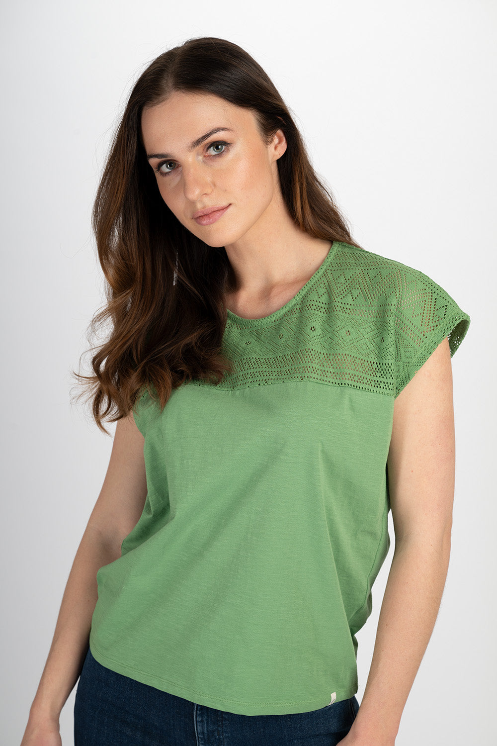 Shirt mit Spitzendetails