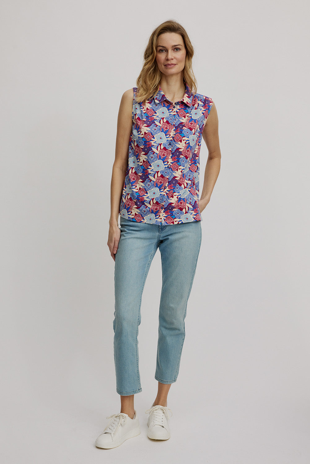 Jersey Bluse aus EcoVero™ Viskose