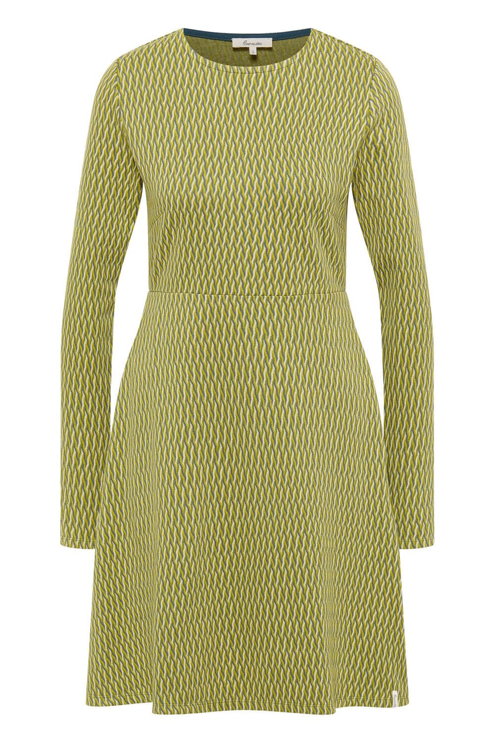 Knitted swing dress with a retro look