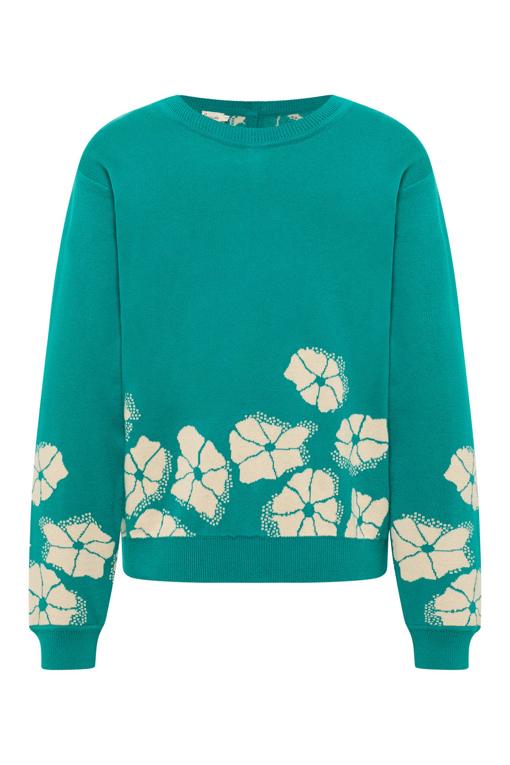 Lockerer Jaquard-Pullover
