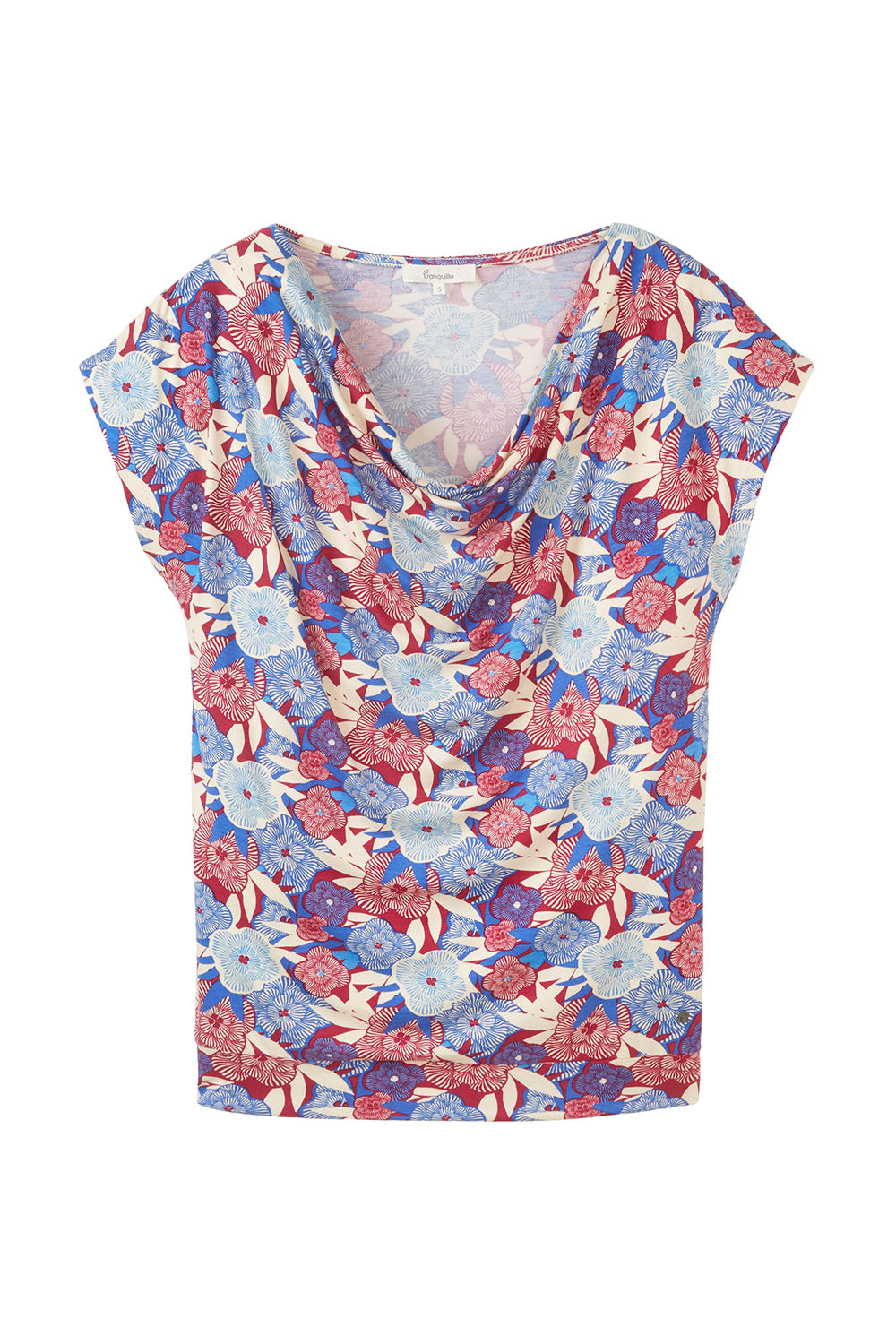 Wasserfall- Shirt aus EcoVero™ Viskose