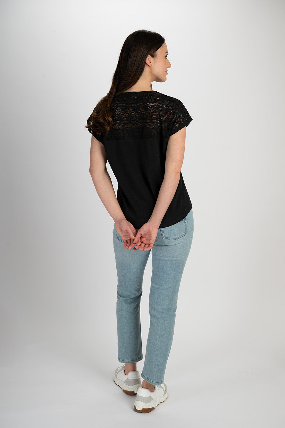 Shirt mit Spitzendetails