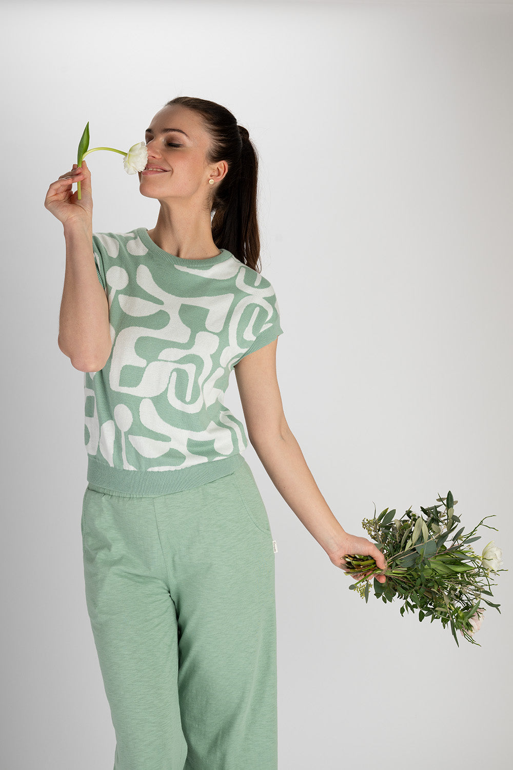 Lockere 7/8 Jersey-Hose