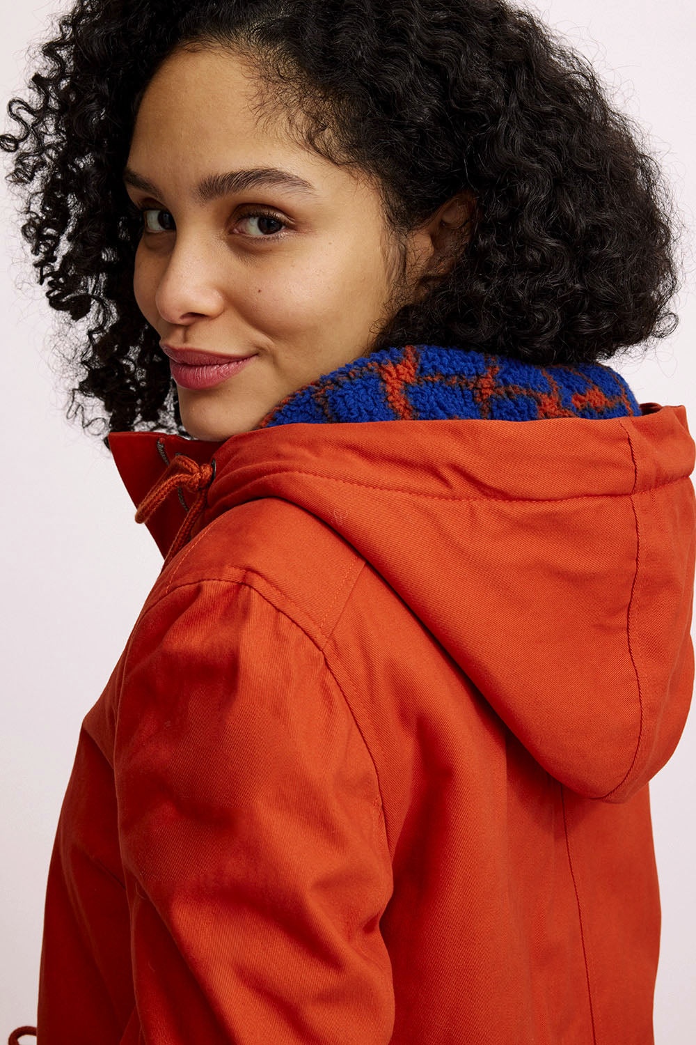 Lined parka made of organic cotton