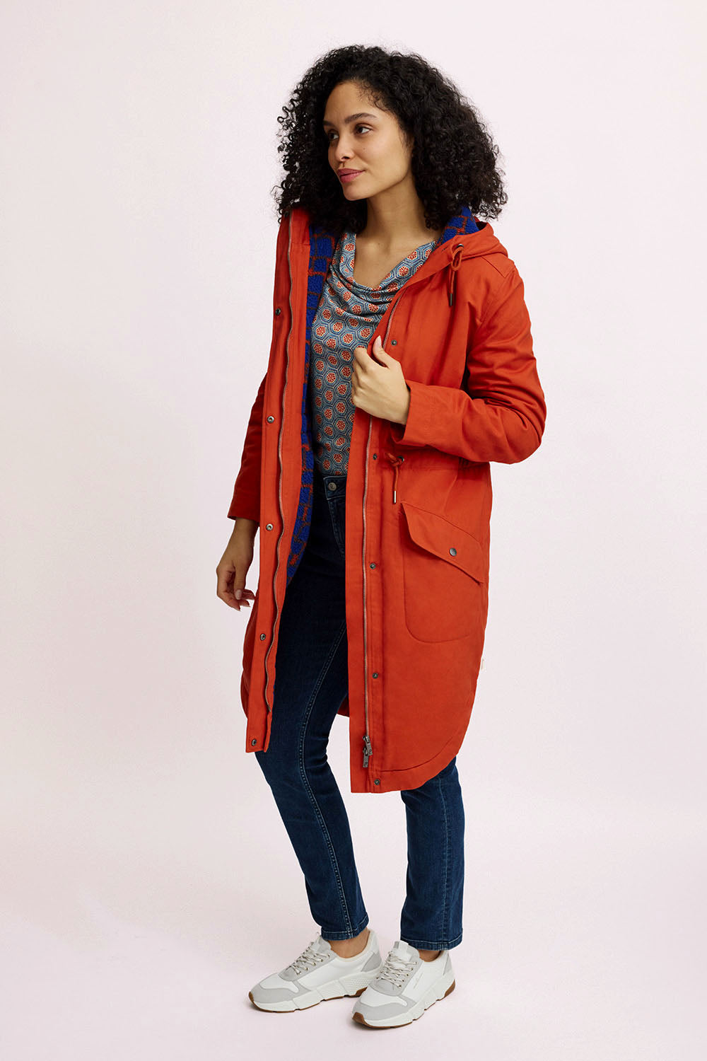 Lined parka made of organic cotton