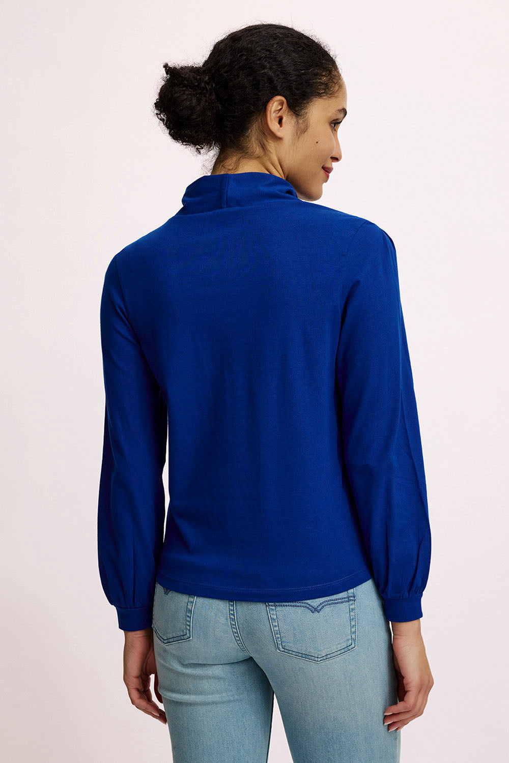 Jersey-Shirt mit Kragen