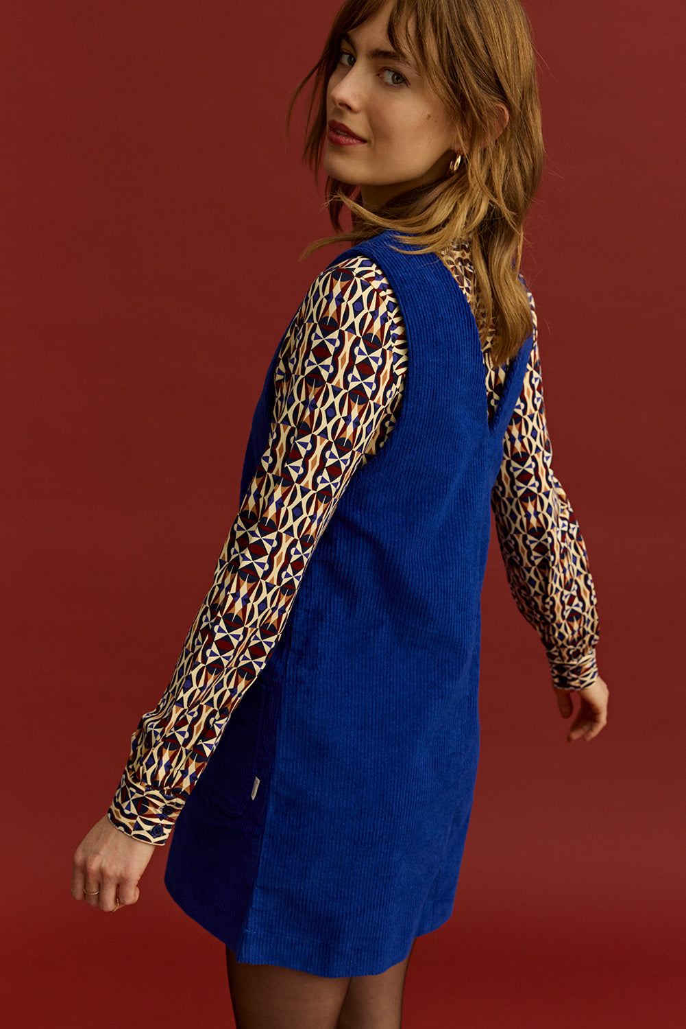 Corduroy dress made from organic cotton