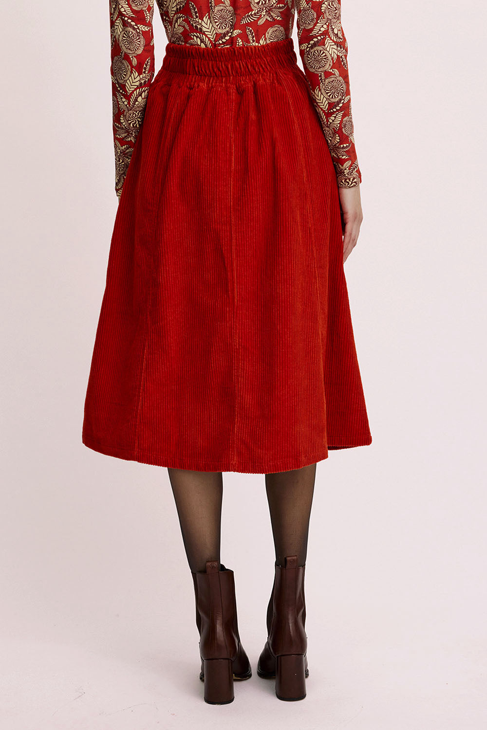 Corduroy skirt made from organic cotton