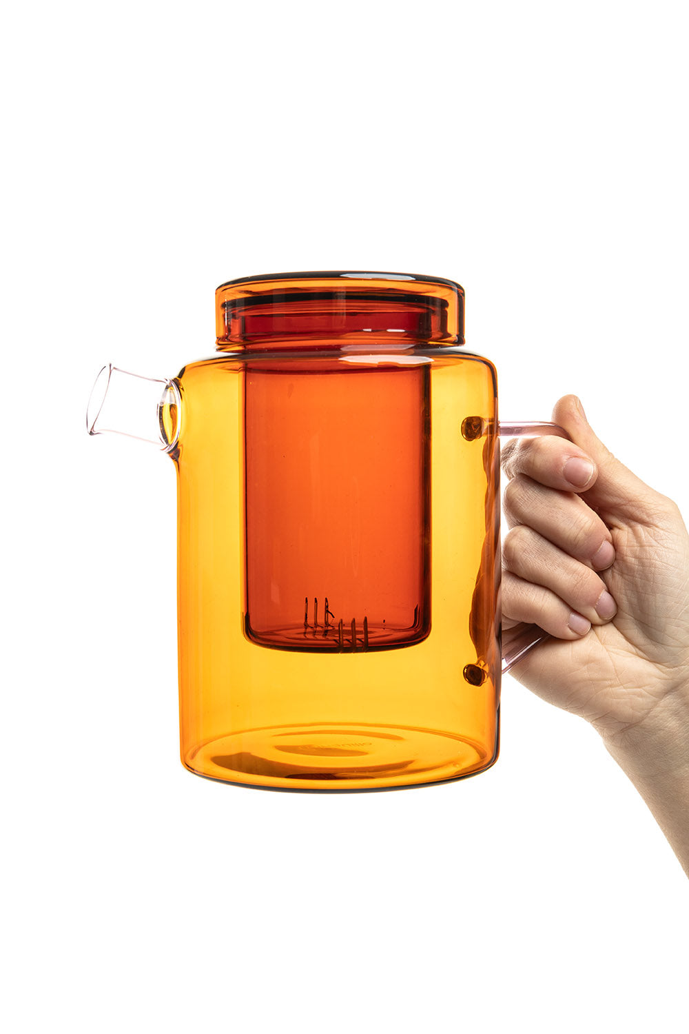 Teekanne RAIINBOW Orange – Borosilikatglas