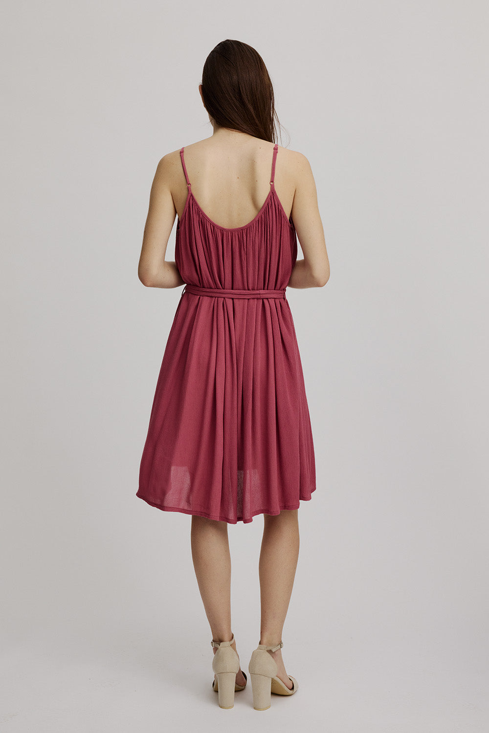 Spaghetti- Krinkel- Kleid