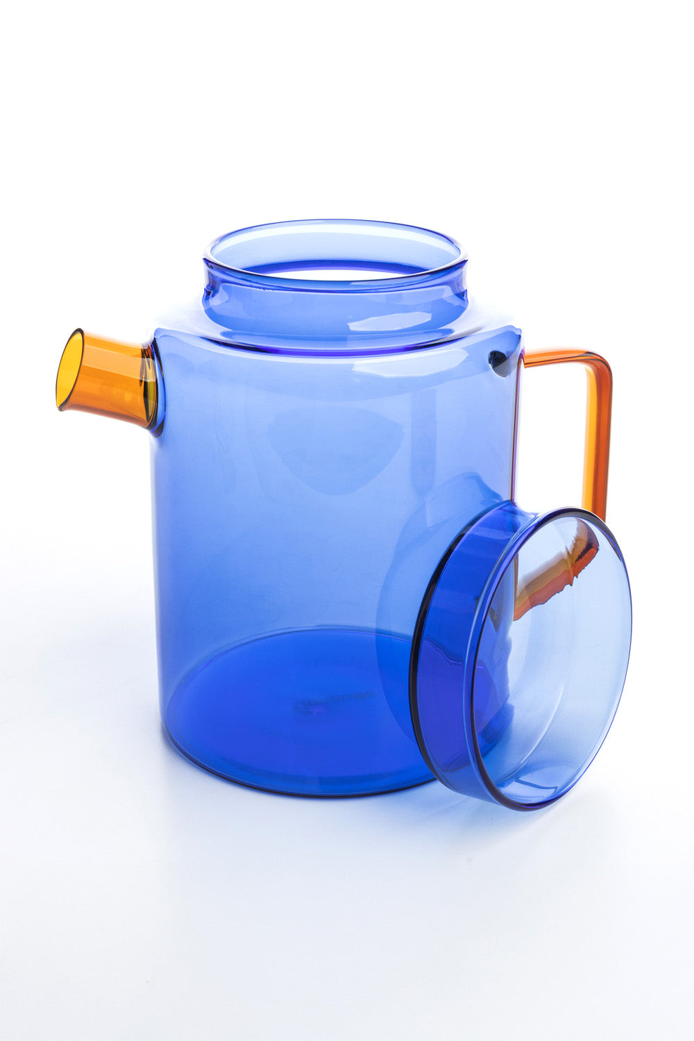 Teekanne RAIINBOW Blau – Borosilikatglas