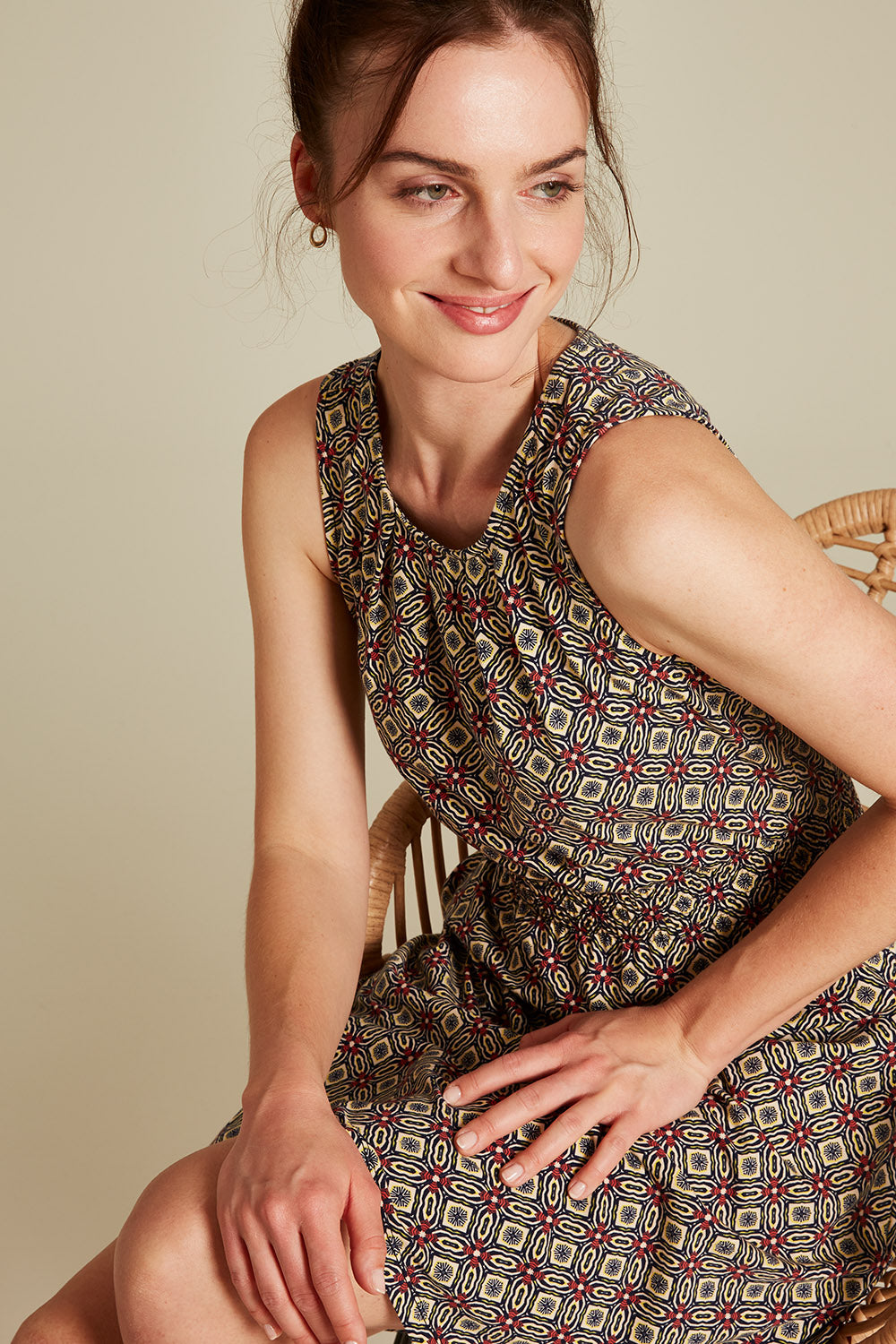 Jersey-Kleid bedruckt
