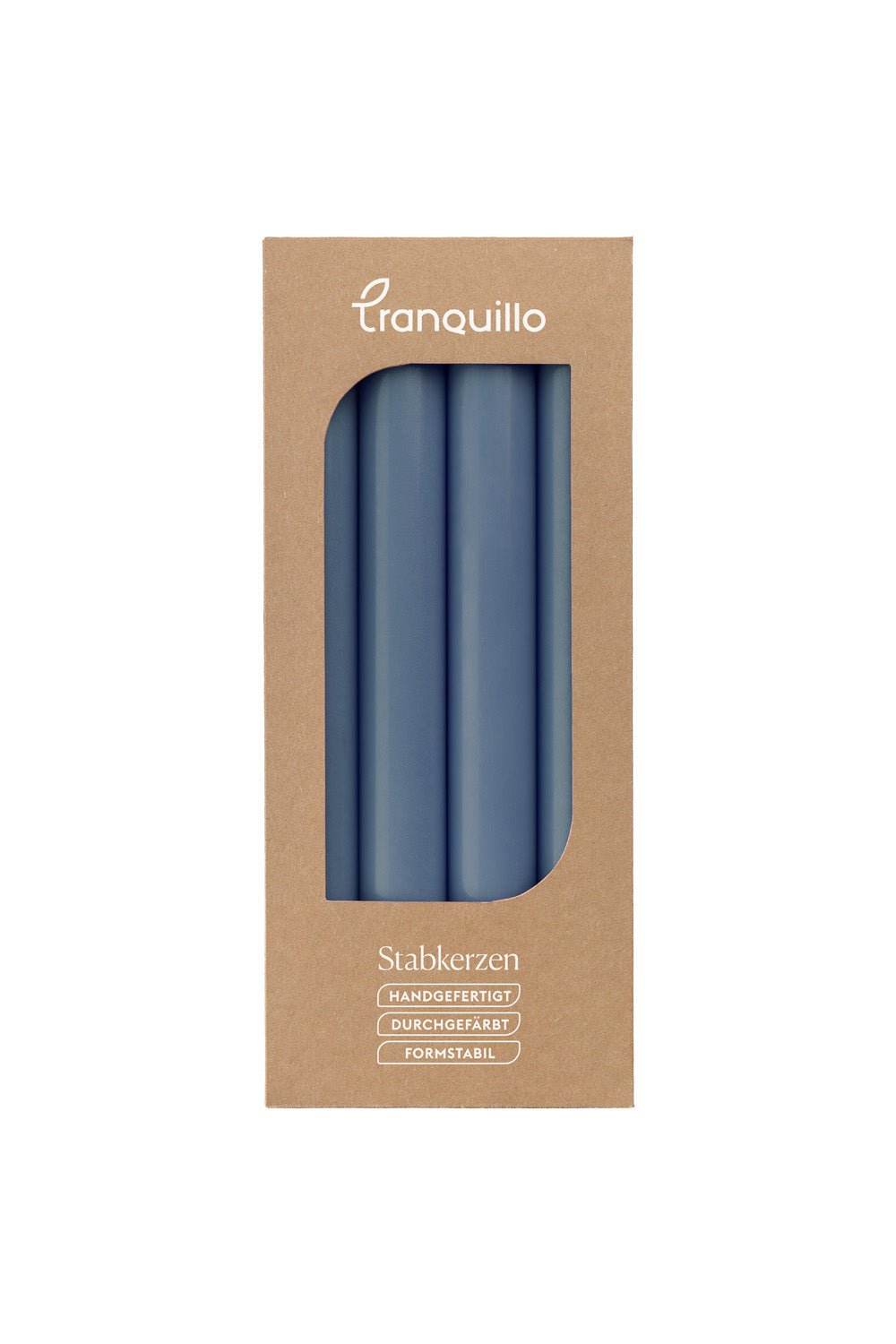 Taper Candles GLUMI dark blue Set of 4