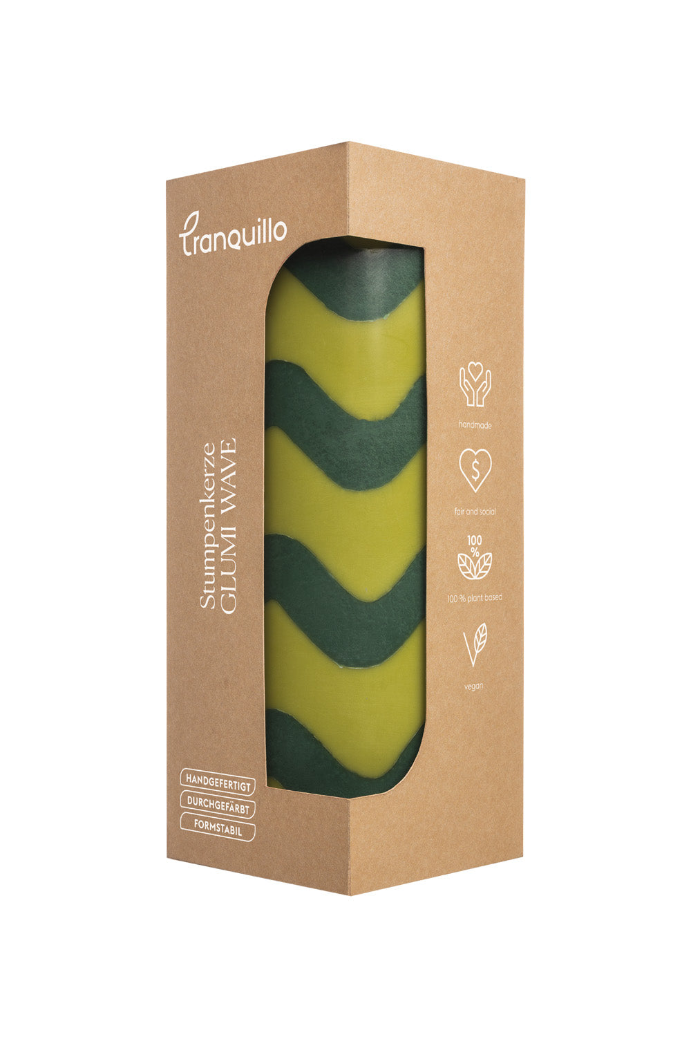 Pillar Candle GLUMI WAVE