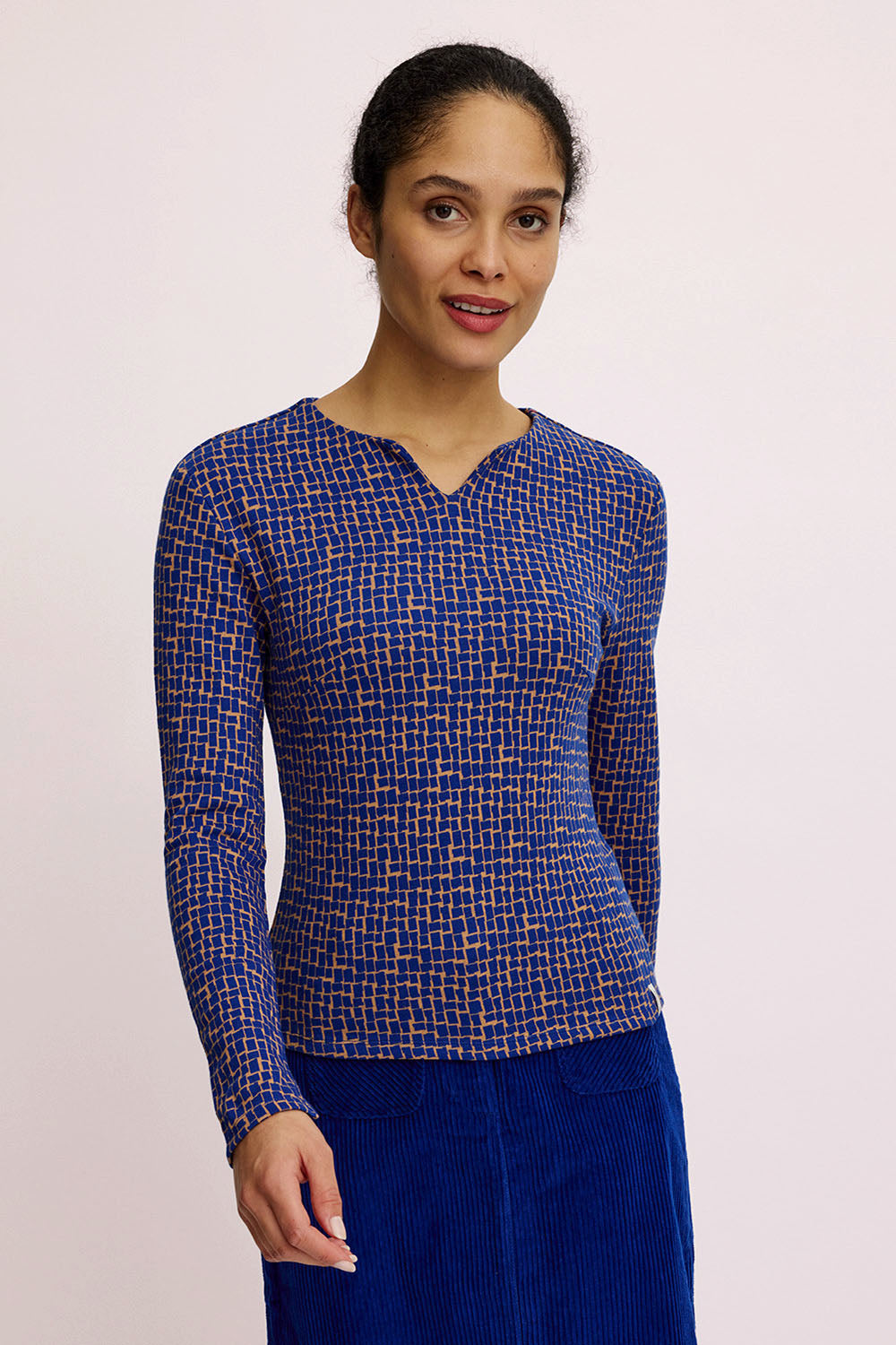 Gestricktes Shirt im Retro-Look
