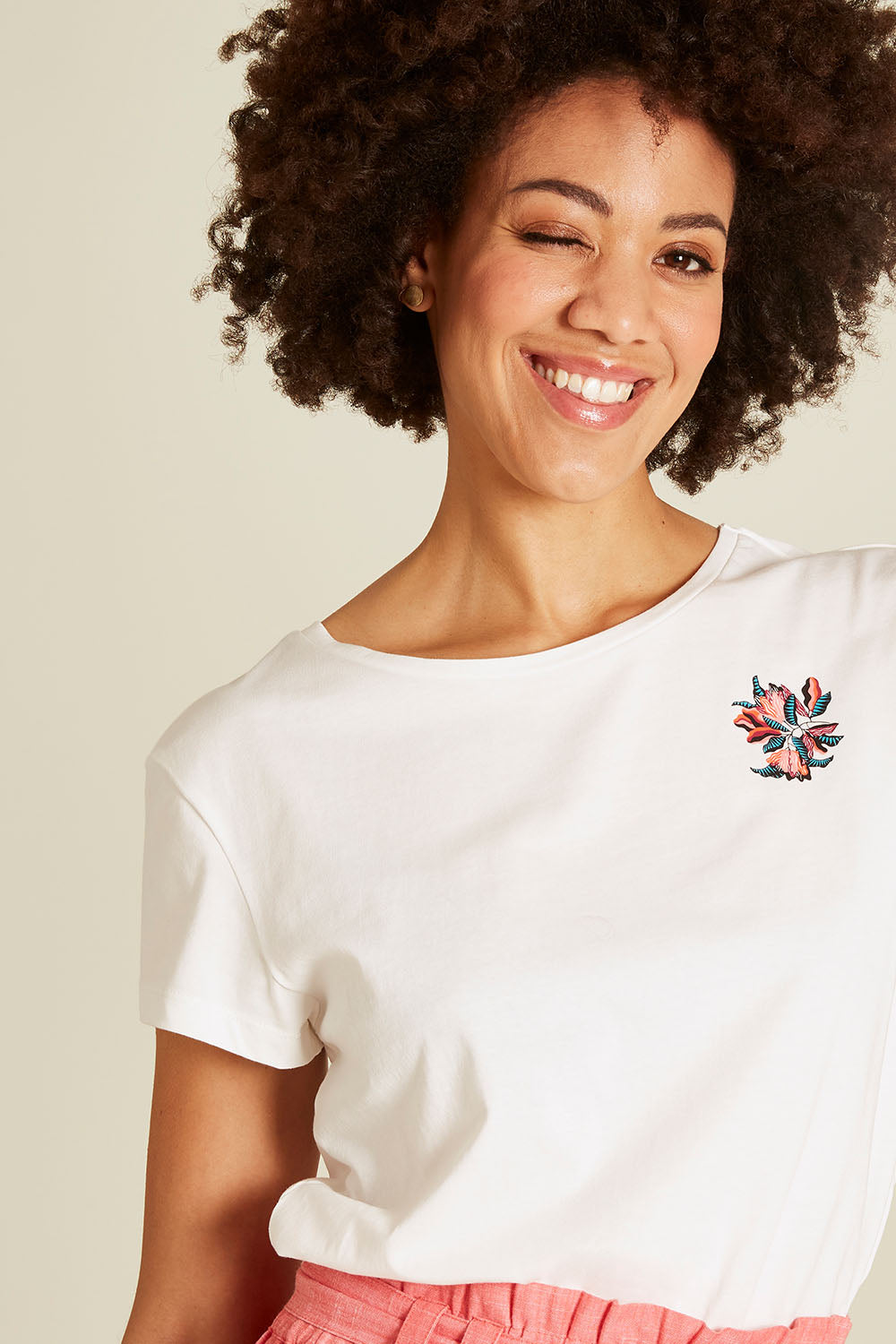 T-shirt with floral print