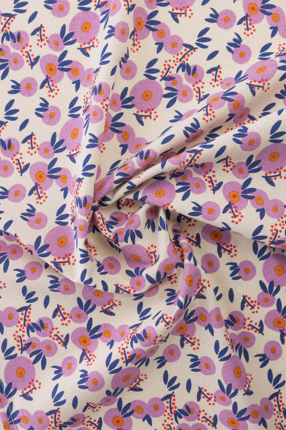Geschirrtuch VINTAGE GARDEN Pink, Detailansicht des floralen Prints