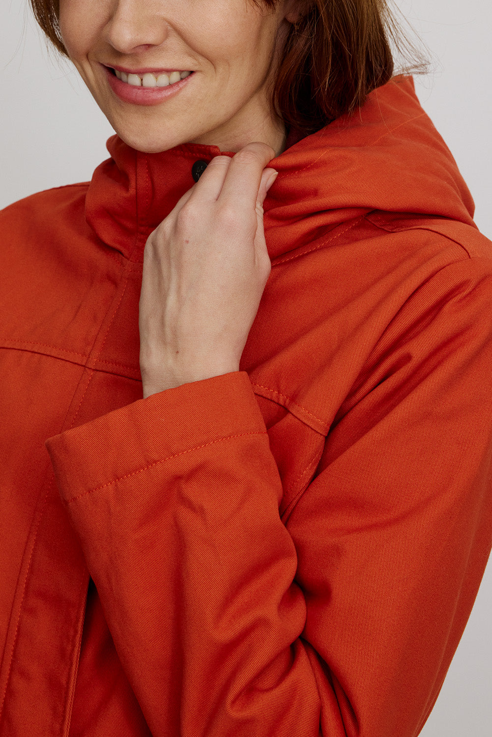 Taillierte Jacke aus Biobaumwolle