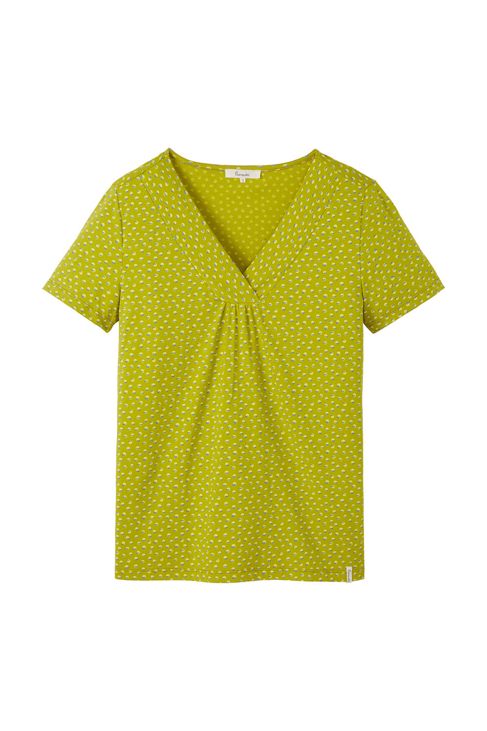 Jersey shirt with V-neck