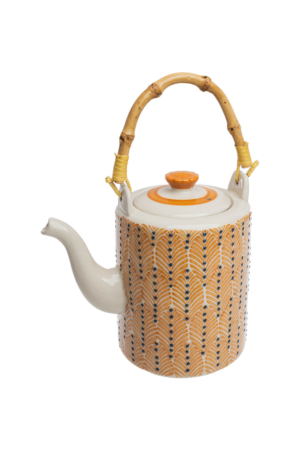 Teekanne MIIX'N'MATCH – Steinzeug & Rattan