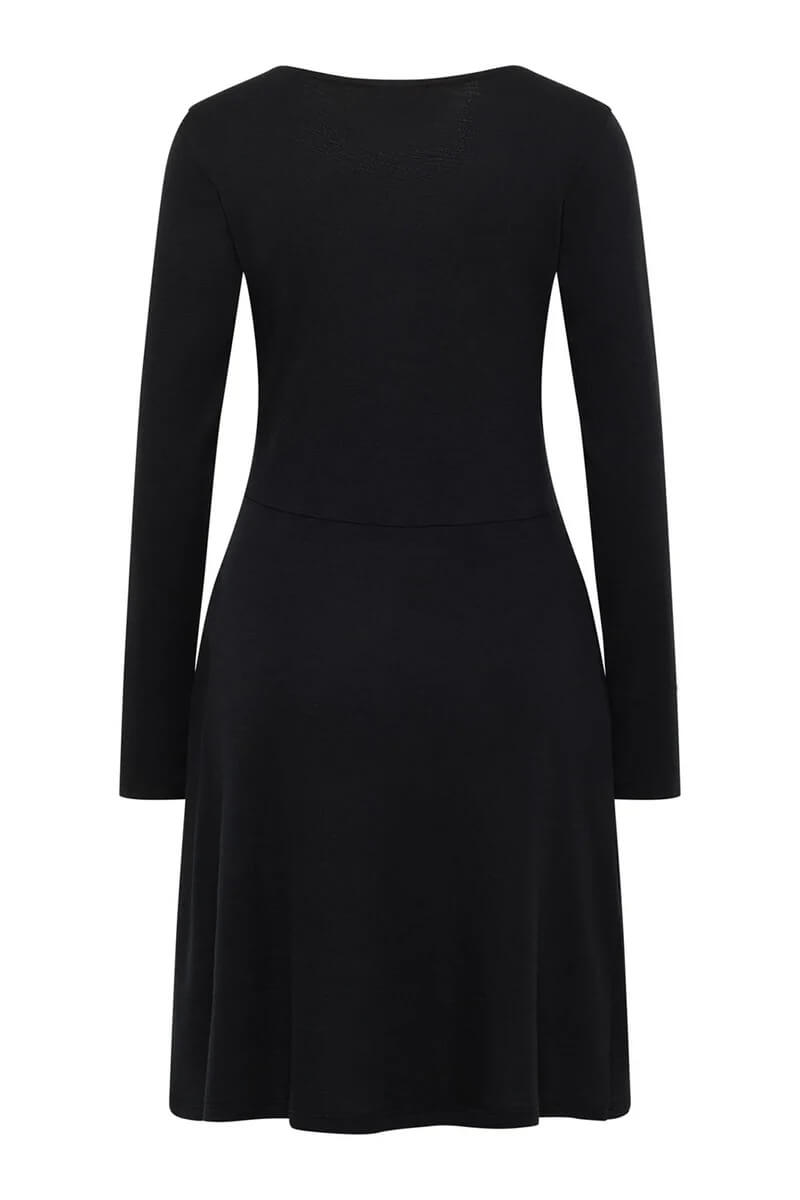 Kleid Moonii aus Wolle-Baumwolle-Jersey