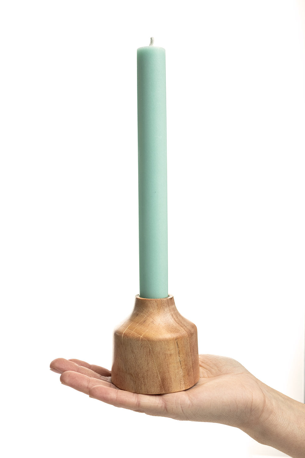 Kerzenhalter NEEMWOOD Braun, 6,5 cm