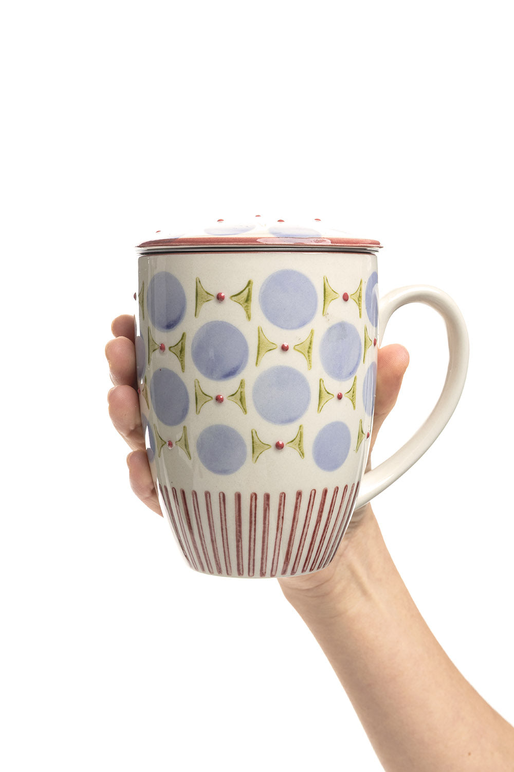 Cup with tea strainer RETROFLORIA 